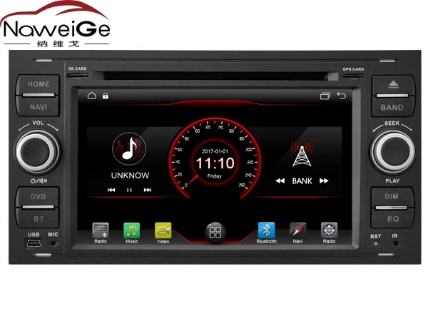 Cheap NaweiGe 7Inch Android quad core MTK 9.1 2+16GB Car dvd for FORD-FOCUS  Autoradio GPS Navigation Car Multimedia players 0