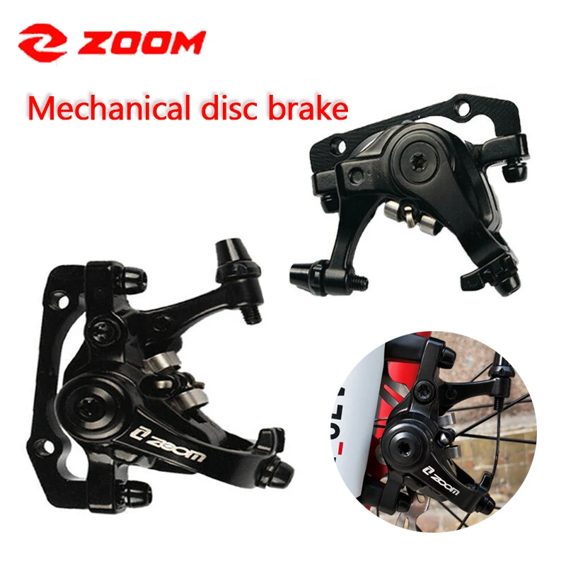 ZOOM Bike Brake Mechanical Caliper Aluminum Bicycle Disc Brake MTB Road