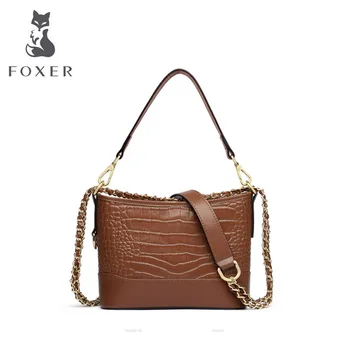 

FOXER 2020 New Women leather shoulder crossbody bags for women luxury handbags women bags designer bags famous brand women bags