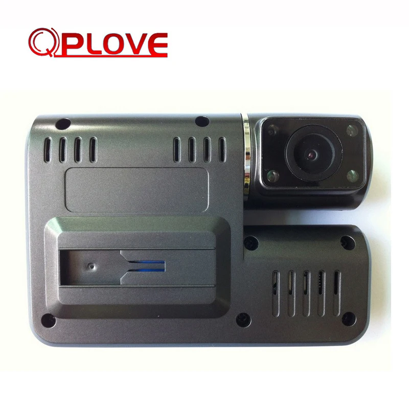 Автомобильный видеорегистратор QPLOVE HD с двумя объективами 1080 P g сенсор камера