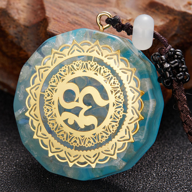 Generator Orgone Amulet 7 Chakras Pendant Necklace Orgonite Meditation Balance EMF Protection Sweater Chain Jewelry Gifts