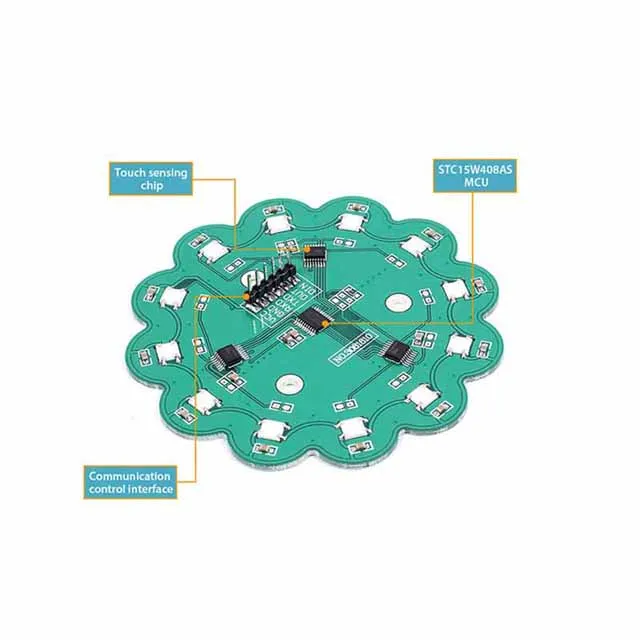 

A23-- RGB Flow Lamp Capacitive Touch Button WS2812B TTP224 Water light module for arduino AVR LED Spot Integrated Driver