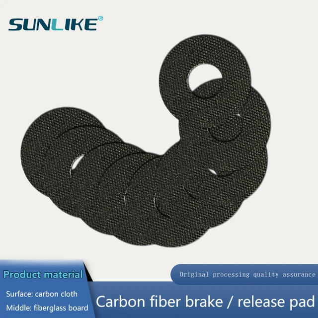 Customized CNC Cutting 1pcs Carbontex  Drag Washer For Fishing Reels Carbon Fiber 1.0mm 3