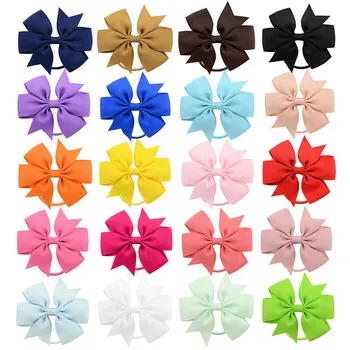 

20pcs Grosgrain Ribbon Rubber Girls Elastic Hair Bands Scrunchies Ponytail Holder Gum Band Baby Kids Headwear Hair Accessories