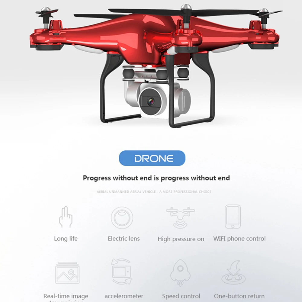 X52 Drone HD 1080PWifi передача fpv quadcopter PTZ высокого давления стабильная высота Rc вертолет