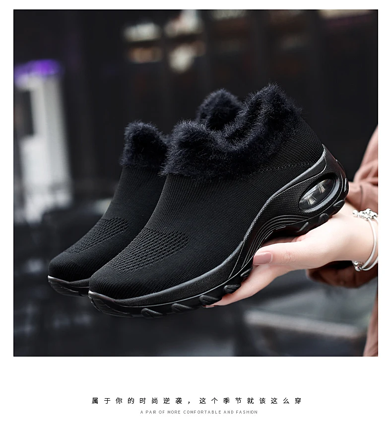 Leader Show/Женская Вулканизированная обувь; удобная зимняя теплая Повседневная обувь; женские уличные высокие модные кроссовки; Zapatillas Muier
