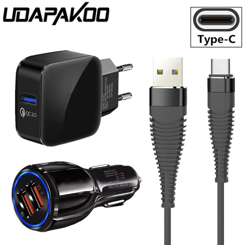 Зарядный кабель USB Type-C 1 м для Samsung galaxy A3 A7 A5 2017 S9 S8 Xiaomi Mi 8 5 6 pocoPhone f1 QC 3 0 быстрый