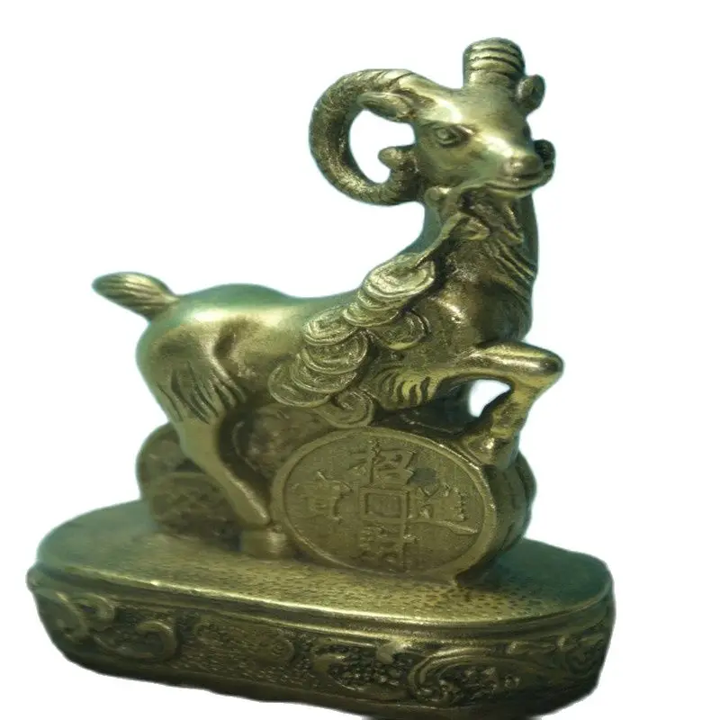 Exquisite Old Chinese Copper Sheep Statue China Design The Classic Art Collection And Home Decorations | Дом и сад