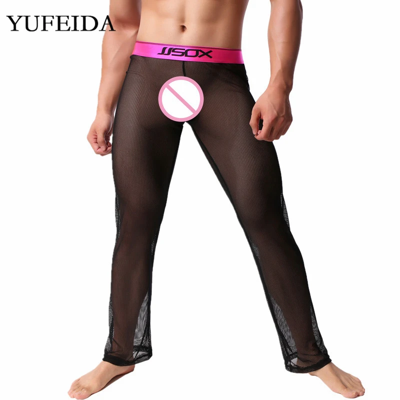 Mens See Through Yoga Pants