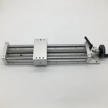 

400mm Stroke Linear Guide Stage Cross Slide Manual Hand Wheel Sliding Table SFU1605 Ball Screw Working Table CNC Milling Machine