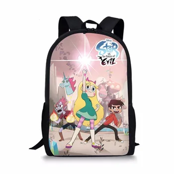 

School Bags Star vs the forces of evil Backpack SchoolBags for children girls boys orthopedic packbag mochila escolar book bag