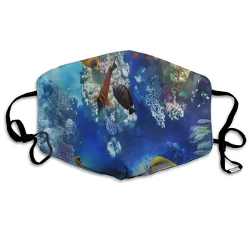 

ZHOUSUN Dustproof Underwater World Coral Reef Fish Mouth Cover Mask Protective Warm Windproof Mask