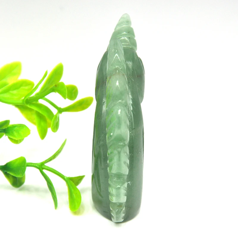 Natural Crystals And Stone Green Aventurine Unicorn Statue Reiki Animal Figurine Home Office Desktop Decoration DIY Gift
