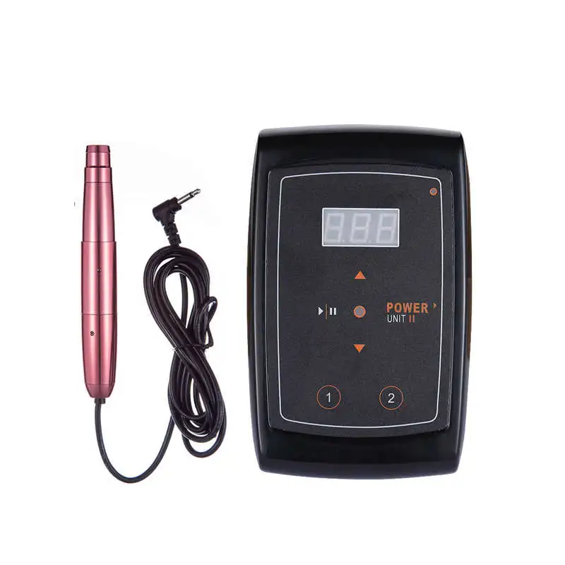 Машина для татуажа бровей губ с цифровым швейцарским мотором, Перманентный макияж, Мощный Тихий мотор питания, евро вилка