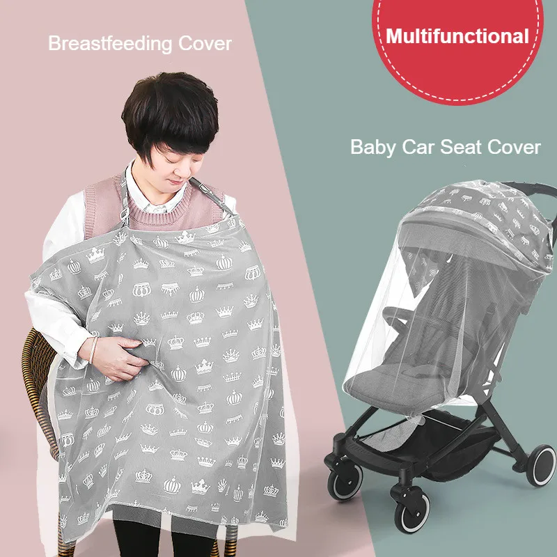 

Multifunctional Cloth Breastfeeding Cover Baby Car Seat Cover Canopy Breathable Baby Carseat Cover Breast Feeding Nursing Cover