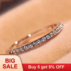 Роскошный женский большой promise Ring 925 серебро кольцо Винтаж Обручальное Обещание на помолвку кольца для Для женщин