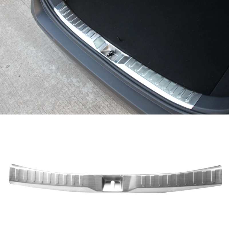 Protection Pare-Chocs Arrière Audi Q5 8R (2008-2016) - Acier Inoxydable Chromé - Antrayures - Adhésif 3M