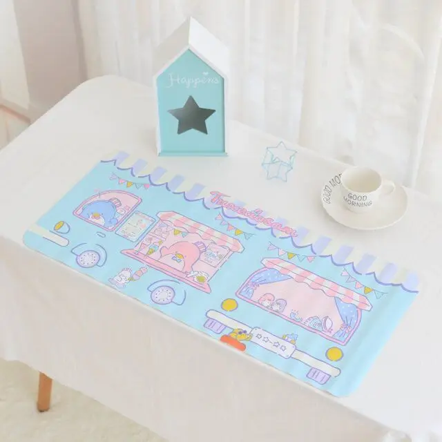 1 шт. маленькие Две звезды Мелодия Cinnamoroll девушка ПВХ Блюдо для еды/кофе/чашки коврик стол Pc настольные коврики 2512