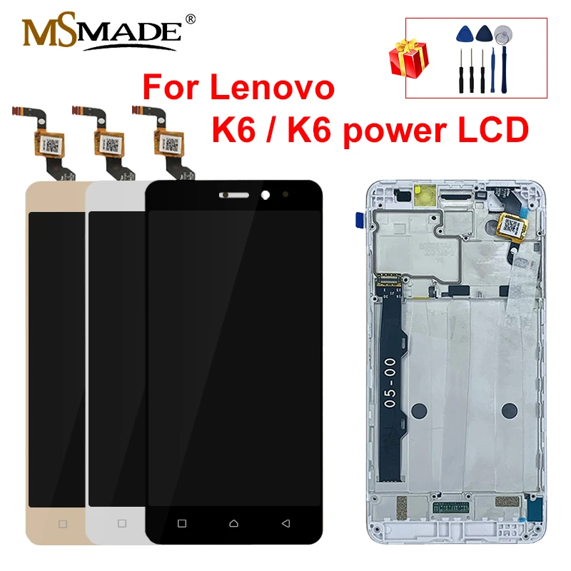 

5.0" LCD For Lenovo K6 k33b36 k33b37 / K6 Power Display K33a42 k33a48 LCD Touch Screen Digitizer Glass Display Replacement Parts
