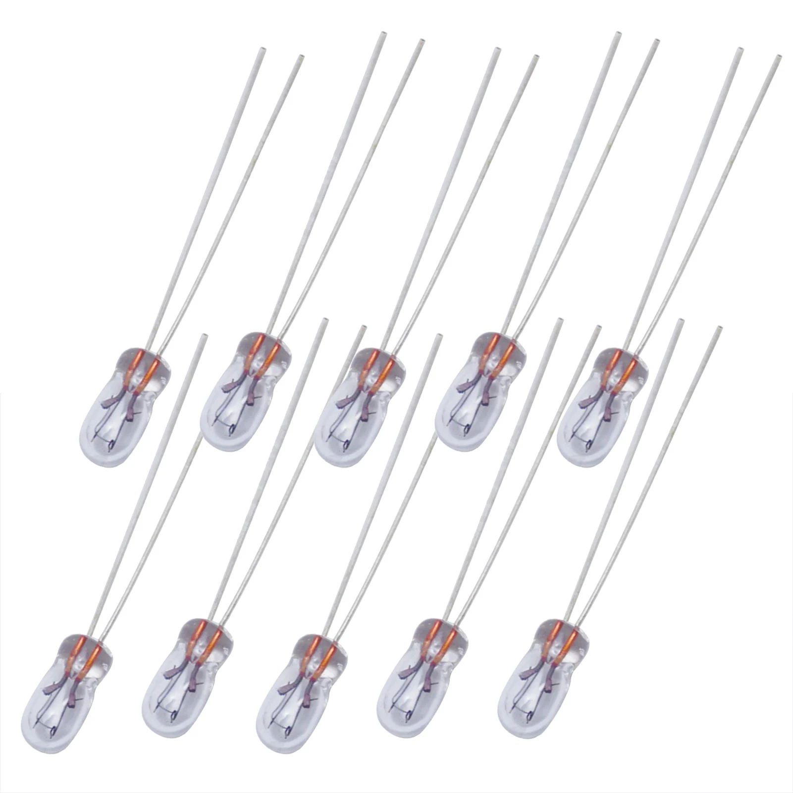 10Pcs T3 12V 0.36W Universal Car Audio Gear Indicator Light Bulbs