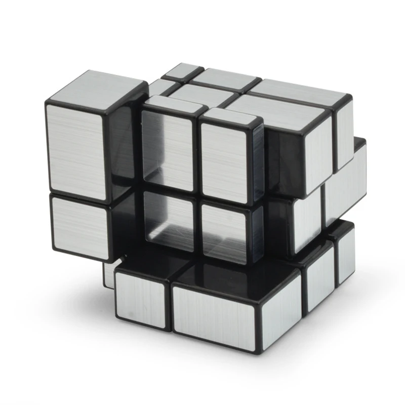 Shengshou 3x3x3 зеркальные Волшебные кубики Серебристая головоломка профессиональная скорость Cubo Magico литая головоломка с покрытием скоростной поворот обучающая детская игрушка