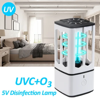 

UV Light Sterilizer 1000 mAh Rechargeable UVC Sterilization Lamp Ozone UV Sterilizer 5V USB Portable UVC Disinfection Light