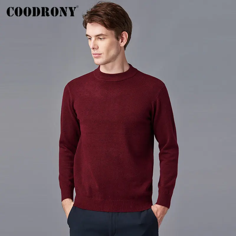 COODRONY Brand Sweater Men Classic O-Neck Pull Homme Autumn Winter Warm Pullover Men Clothes Cotton Wool Knitwear Sweaters 91118 COODRONY Brand Sweater Men Classic O-Neck Pull Homme Autumn Winter Warm Pullover Men Clothes Cotton Wool Knitwear Sweaters 91118