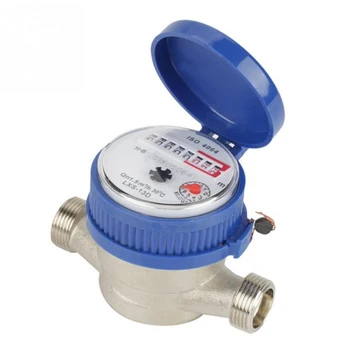 

Water Meter 15mm 1/2" Dry Water meter Garden Home Plastic Rotary Wing Pointer Display Combined Water Meters