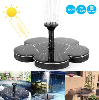 

Solar Powered Fountain Pump for Bird Bath Flower Solar Water Fountain for Garden Pool Decoration Bird Bath Pond Fish Tank