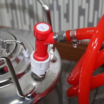 

Home brew 1/4 Pin Lock Keg Gas Liquid Pin Lock Home Brew Keg Quick Disconnect Swivel Nuts + Pin Lock Disconnect Set and Clamps