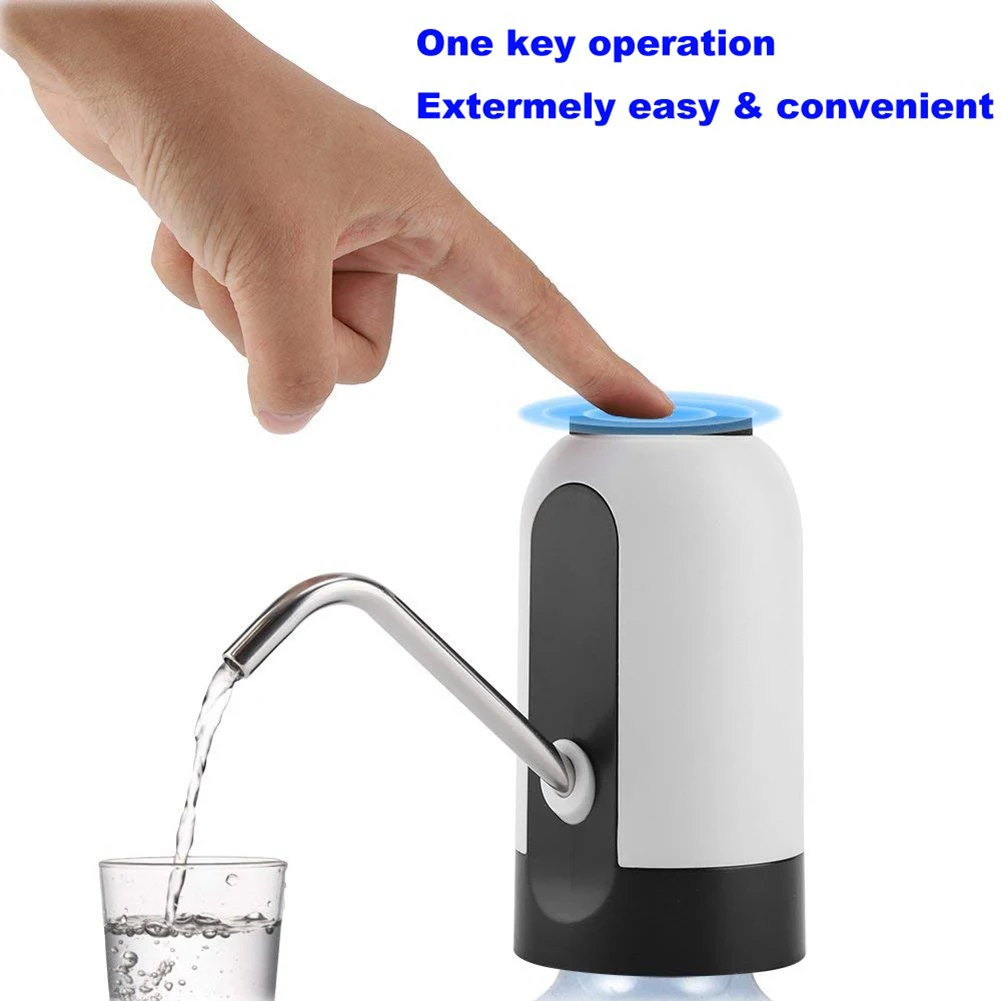 New Detachable Button Electronic Water Pump Dispenser for Office Home Camping Picnic
