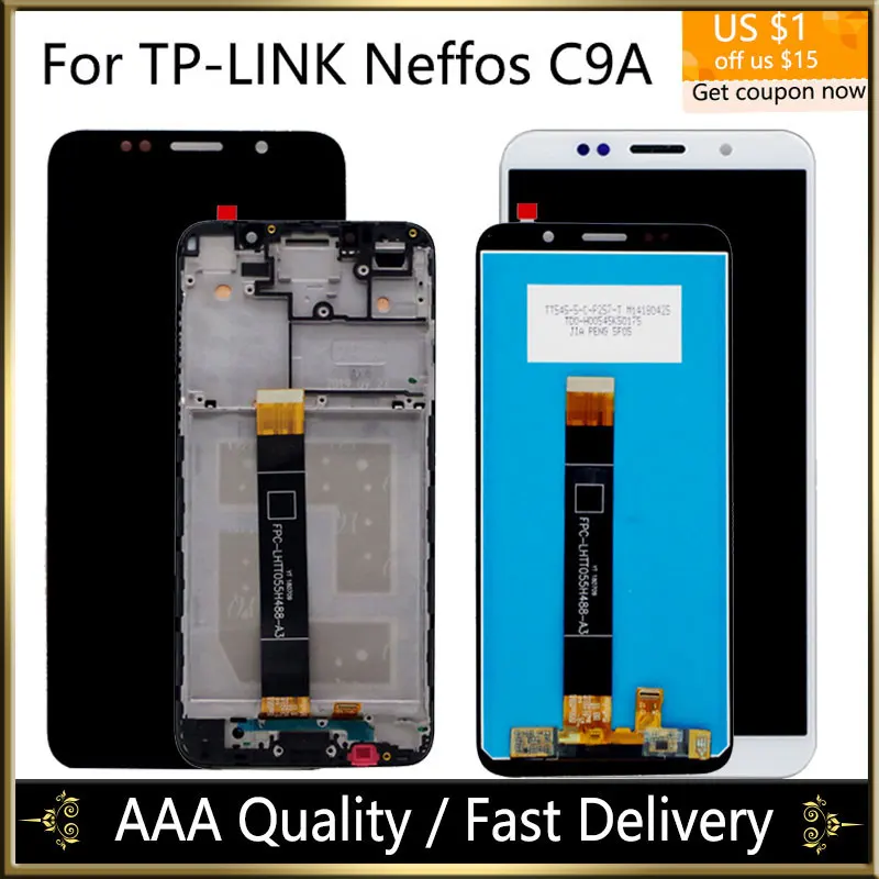 Сменный ЖК дисплей для Neffos C9A TP706A сменный дигитайзер сенсорный экран стекло