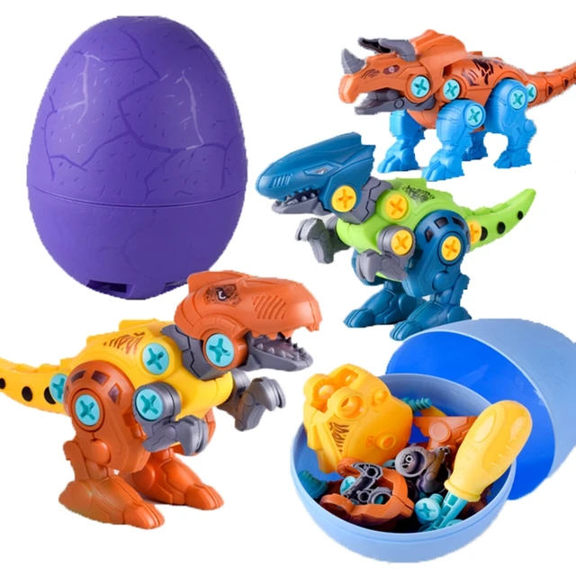 Take Apart Dinosaur Toys for Kids - Building Dino Egg Play Kit with Screwdriver DIY Construction Engineering Set STEM 2