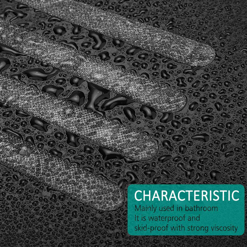 12 шт./компл. на нескользящей подошве для ванной сцепление Стикеры s Ванная комната разрешено содержание домашних резиновые полосы Стикеры лента настил Водонепроницаемый PEVA анти-скольжения Стикеры s