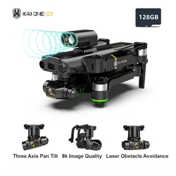 KAI 1 – Drone GPS 6k professionnel, caméra HD 8K, cardan 3 axes, photographie Anti secousse, sans balais, quadcopte pliable RC Distance 1200M 