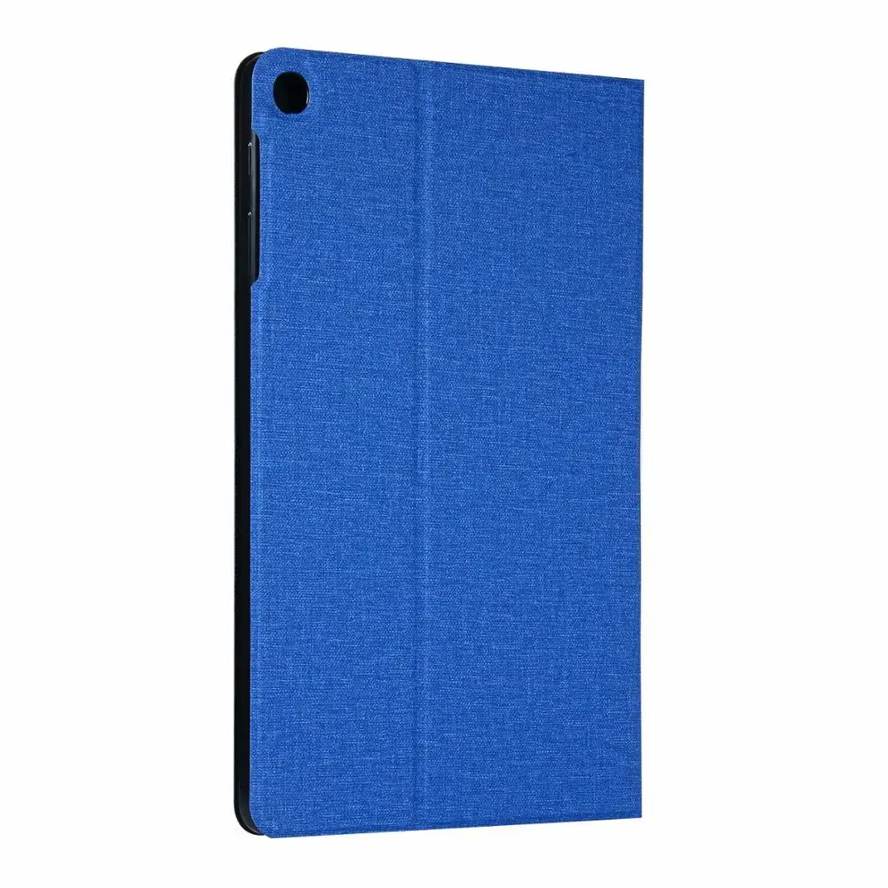 Ткацким рисунком стенд Искусственная кожа таблетки чехол для Samsung Galaxy Tab A T510 T515 10,1 дюймов принципиально защитный чехол накладка coque+ ручка