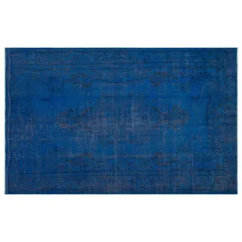 

Handmade Blue Vintage Overdyed Turkish Area Rug 167x270 Cm-5'6''X8'10''