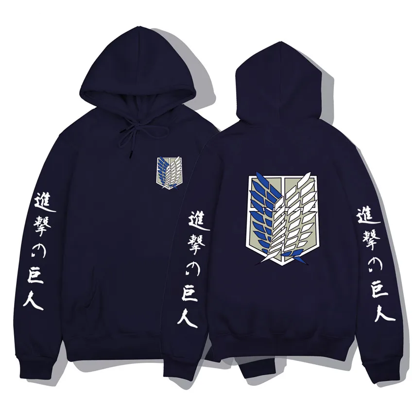 

Attack on Titan Hoodie Men Fashion Loose Pullovers Casaul Tops oversize hoodie sweatshirt women Regular pullover hoodies