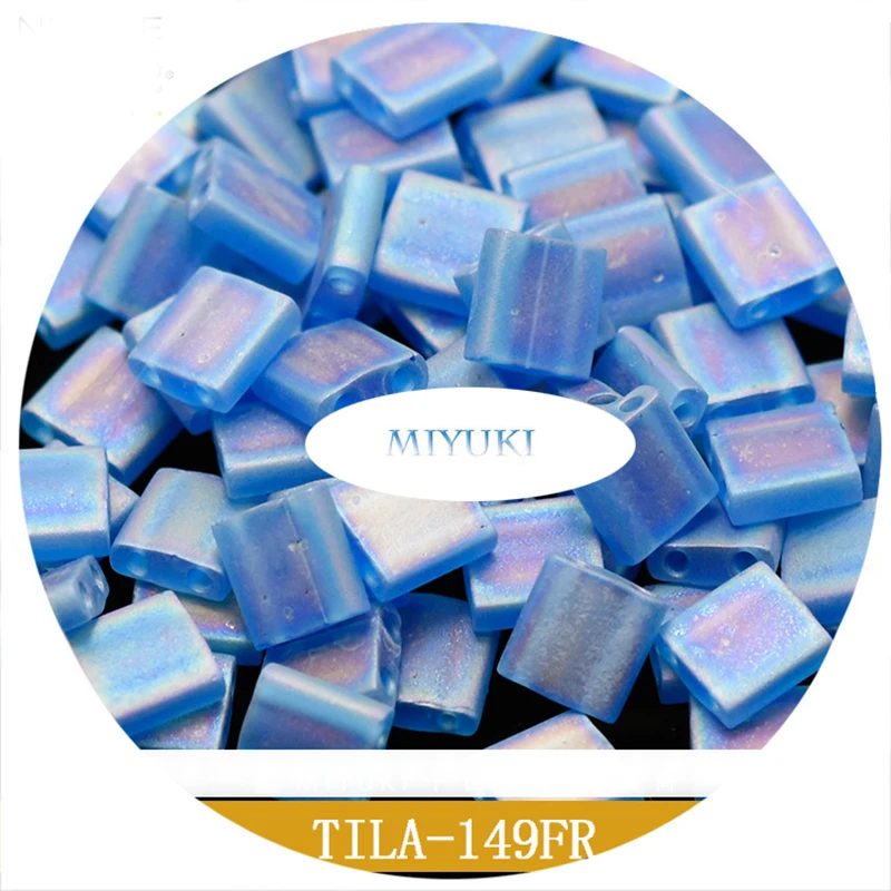 

Ornament Miyuki Imported From Japan Tila Beads 5*5*1.9mm 3G Different Color Matte Magic Series