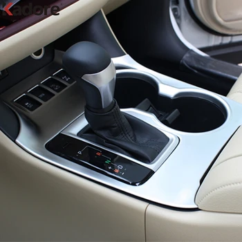 

For Toyota Highlander 2015 2016 2017 2018 2019 Cup Holder Decorative Frame Decal Panel Gear Cover Trim Sticker Car Accessories