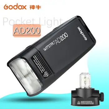 

GODOX Original AD200 TTL 2.4G HSS 1/8000s Pocket Flash Light Double Head 200Ws with 2900mAh Lithium Battery Flashlight Flash Pro