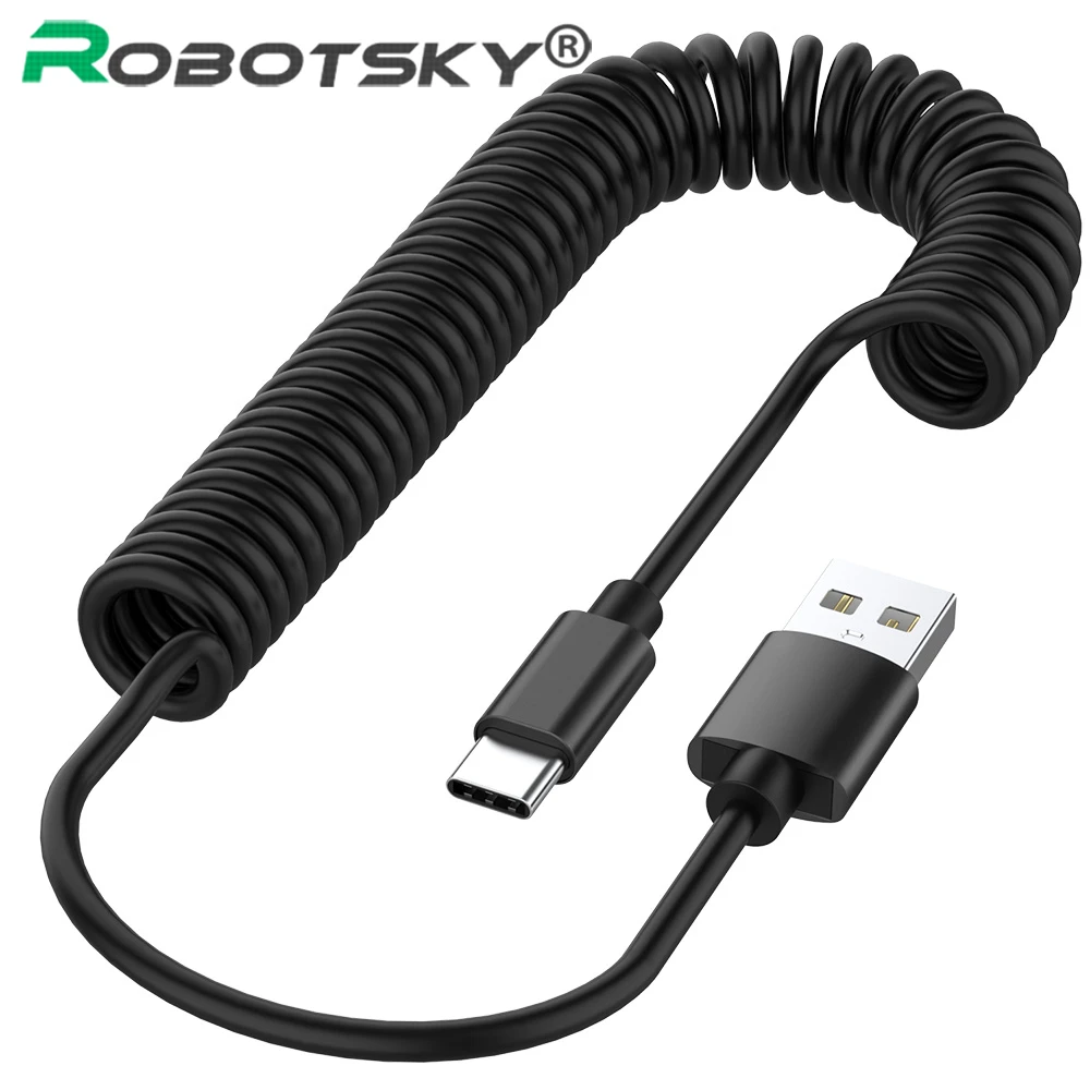 

Spring USB Cable For Samsung 2.4A Fast Micro USB Type C USB-C Charging Data Cable Phone Charger Cord For Xiaomi