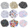 100Pcs Acrylic Cube Beads Mixed Russian Alphabet Letter for DIY Necklace Bracelet Making Child Kids Craft Material Accessories 1