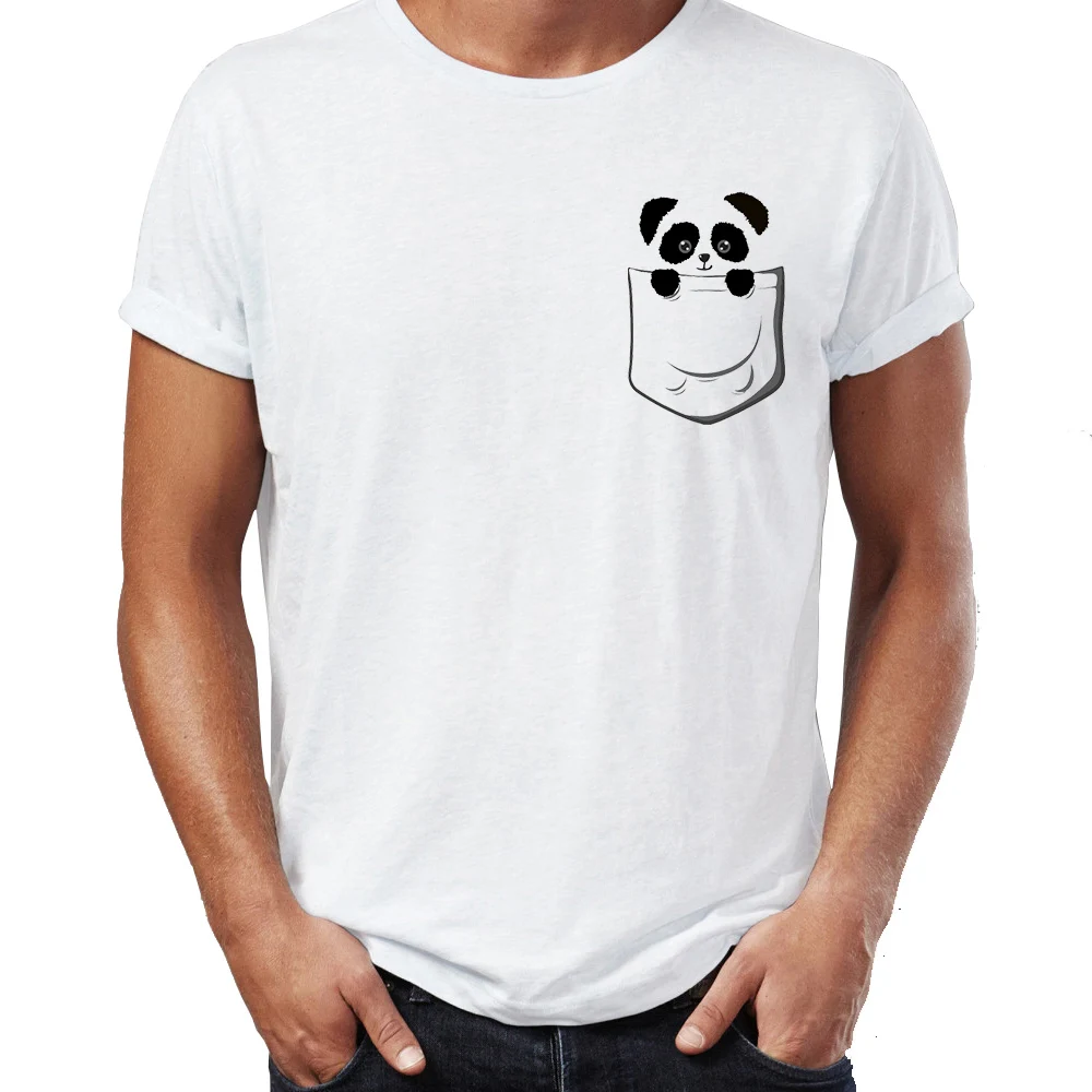 

Men's T Shirt Panda Raptor Funny Pocket Cute Animal Tee