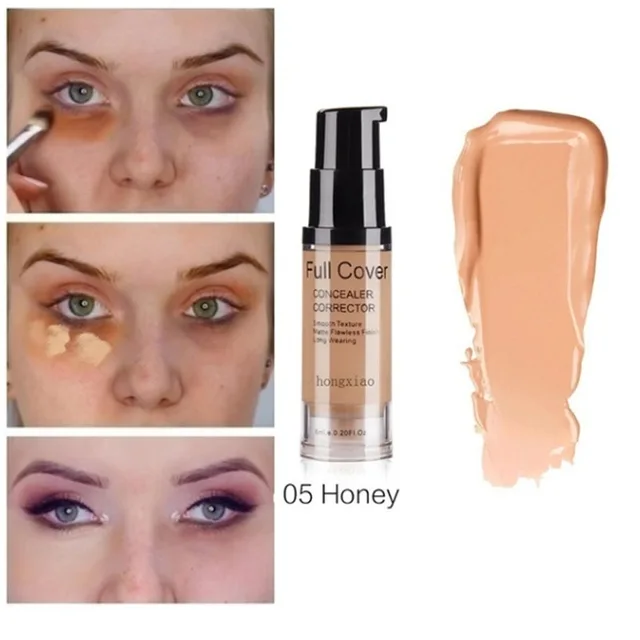 Foundation Full Coverage 24HR Matte Oil Control Concealer Make Up Foundation Waterproof Portable Base Makeup 05