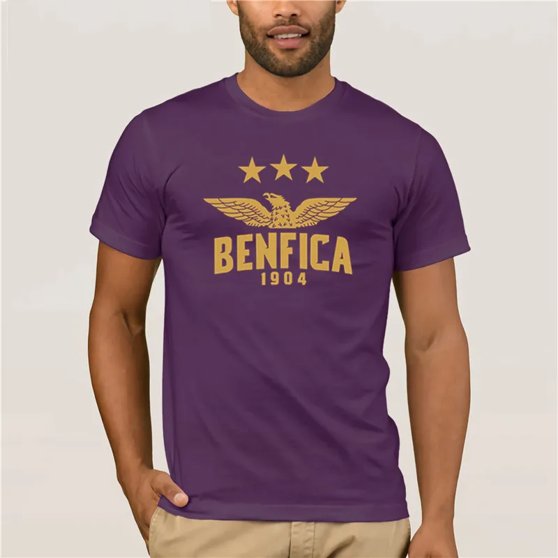 Мужские топы повседневная одежда Benfica Portugal футболки модные черные красные