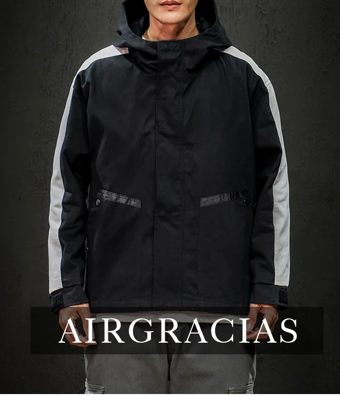 AIRGRACIAS качественная куртка-бомбер для мужчин, 95% хлопок, весна-осень, верхняя одежда с капюшоном, спортивная одежда, мужские куртки, мужские пальто
