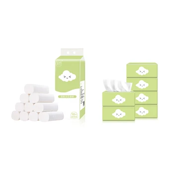 

New Household Durable Tissue Paper Bath Toilet Roll Paper Health Sanitary Paper Toilet Tissue Kitchen Napkin Paper