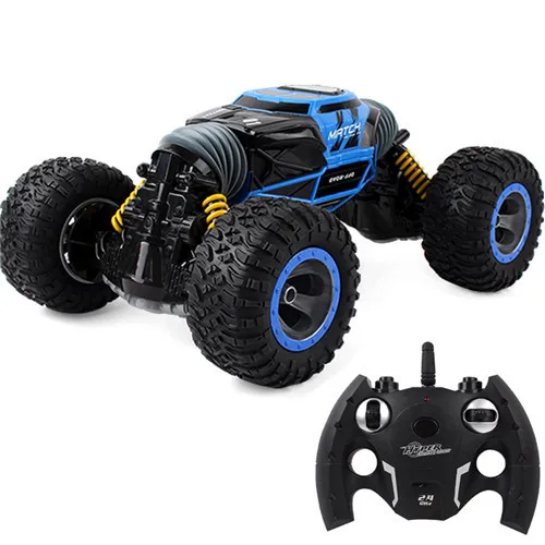 1:16 пульт дистанционного управления трюк скручивание 4WD привод скалолазание Автомобиль 2,4G радио-управление led машина RC автомобили двойной режим трюк внедорожный автомобиль - Цвет: blue
