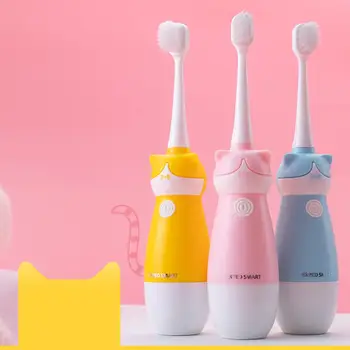 

Ultrasonic Sonic Electric Toothbrush for Kids Long batter life Rechargeable Tooth Whitening Brush Replacement Heads Brush Set